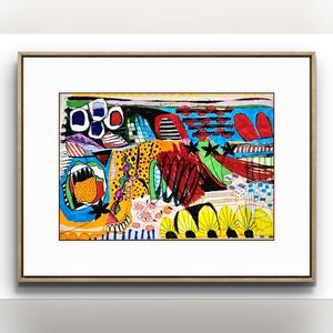 Original Vibrant Abstract Art 9x12